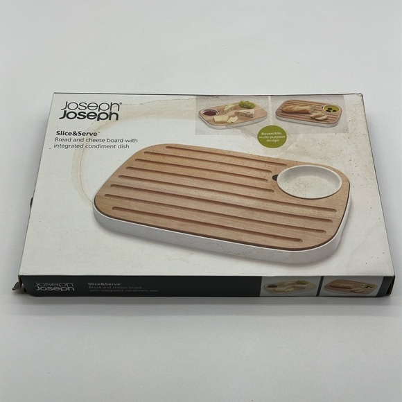 New Joseph Joseph Slice & Serve Bread and Cheese Board No. 70075 - Picture 1 of 5